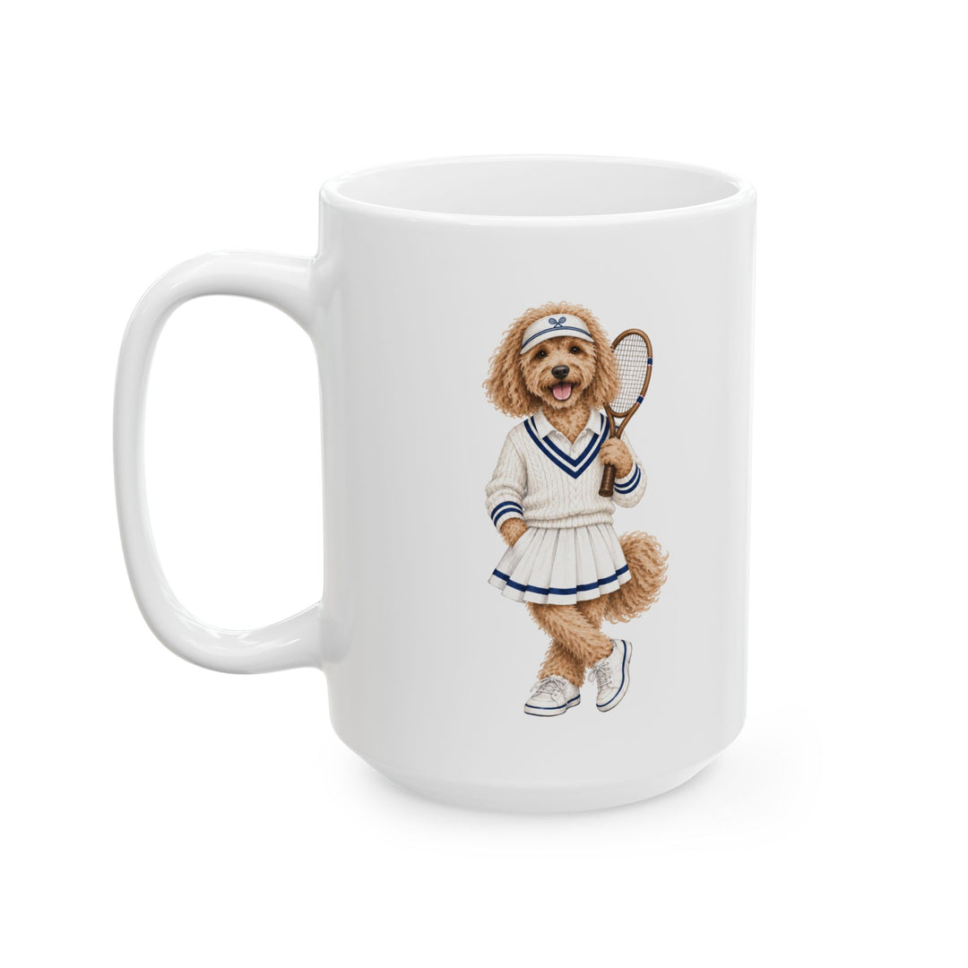 Cute Dog Paw Print Ceramic Mug - Funny Pet Lover Coffee Cup (11oz, 15oz)