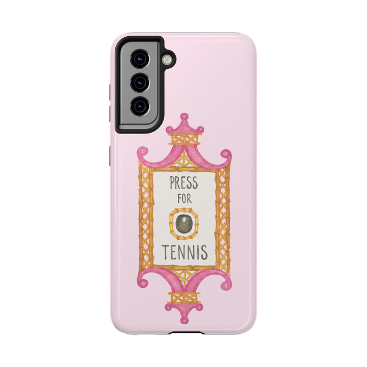 Press for Tennis Pink Tough Phone Case