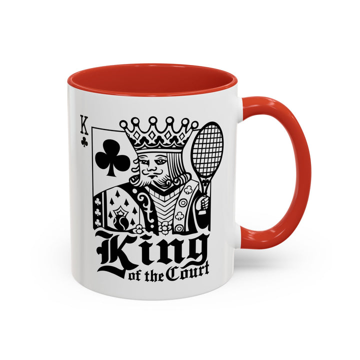 King of the Court Coffee Mug, Tennis Gift, Sports Fan Mug, Men's Holiday Present