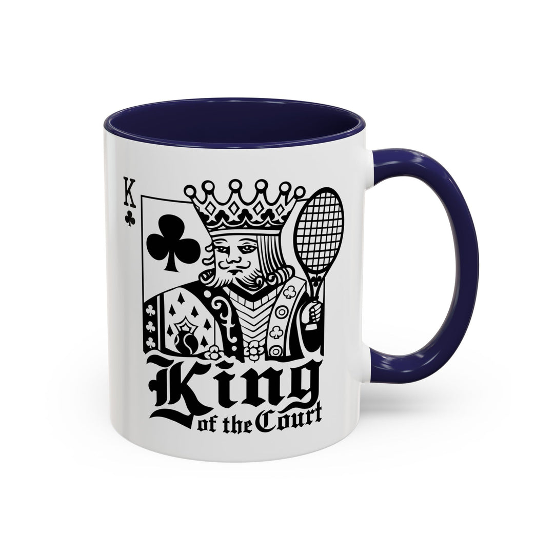 King of the Court Coffee Mug, Tennis Gift, Sports Fan Mug, Men's Holiday Present