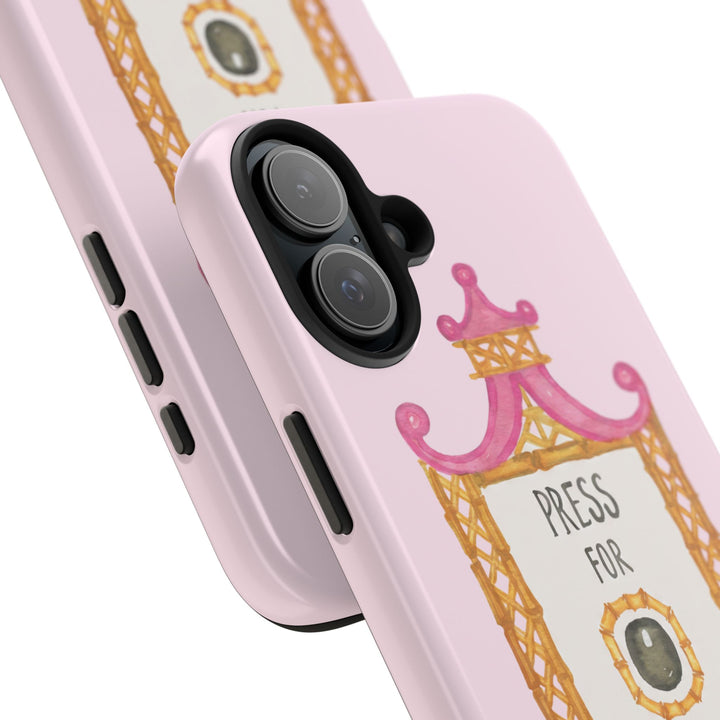 Press for Tennis Pink Tough Phone Case