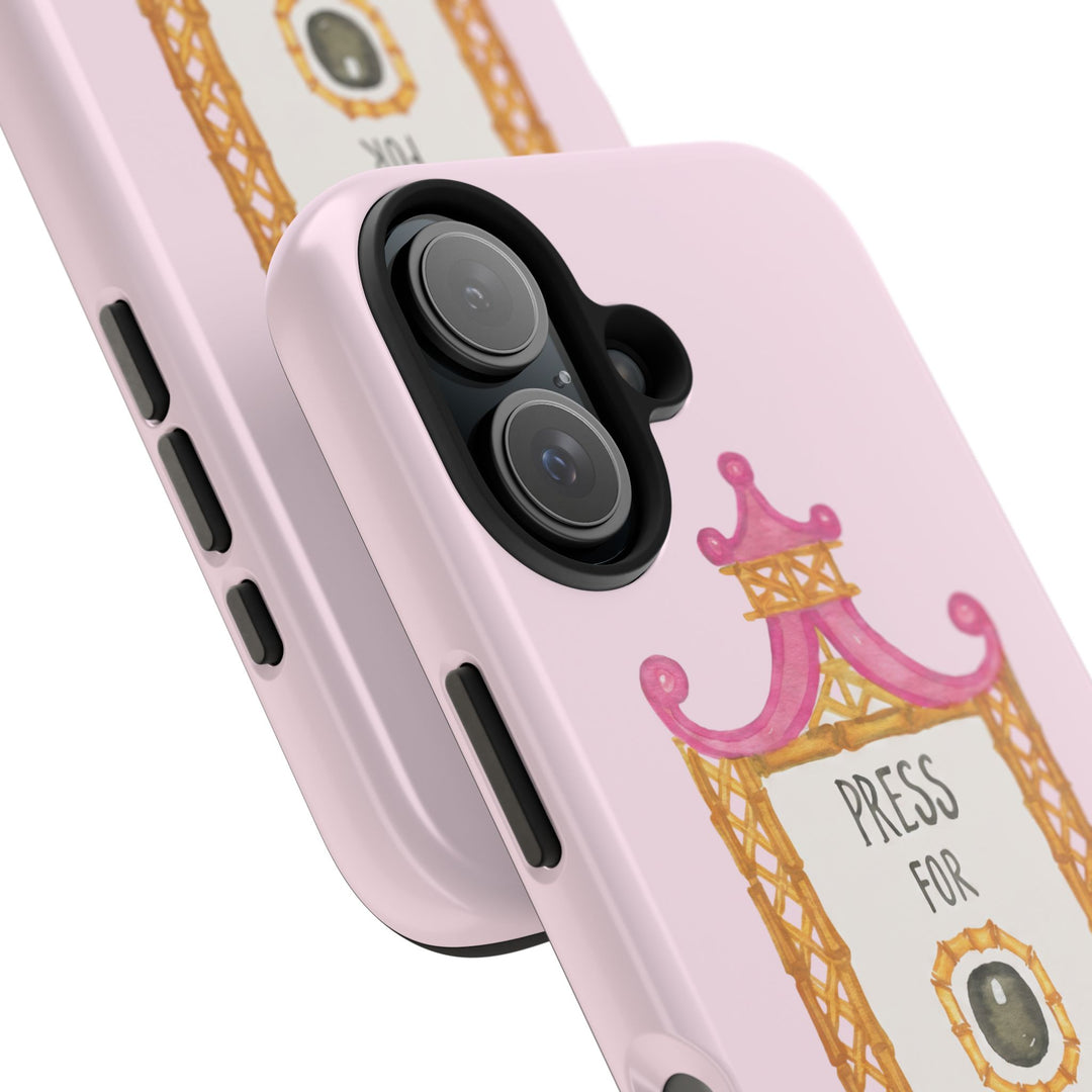Press for Tennis Pink Tough Phone Case