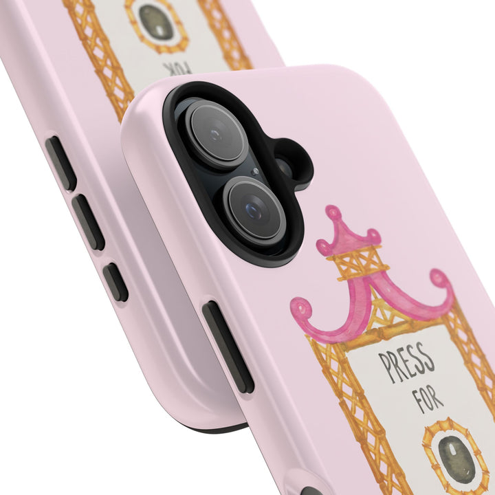 Press for Tennis Pink Tough Phone Case