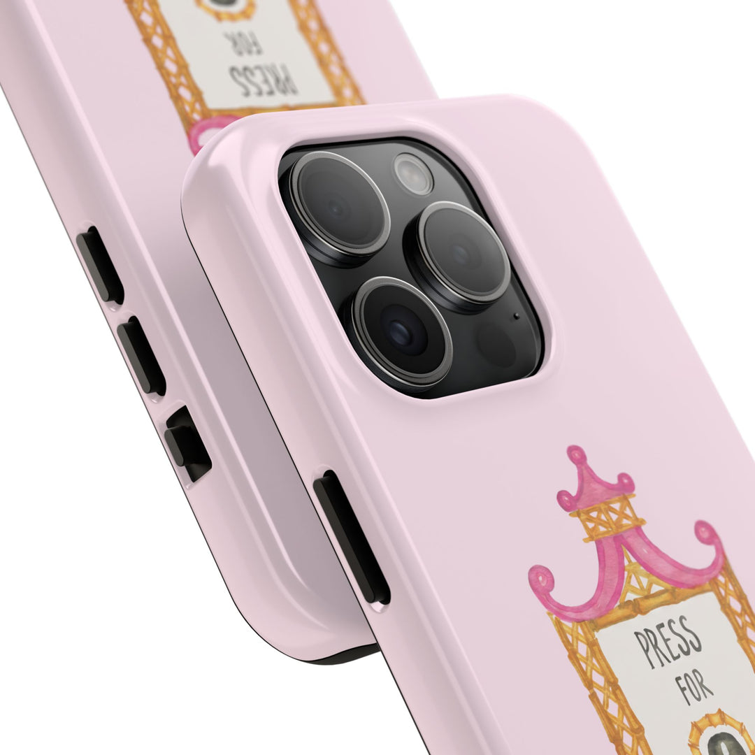 Press for Tennis Pink Tough Phone Case