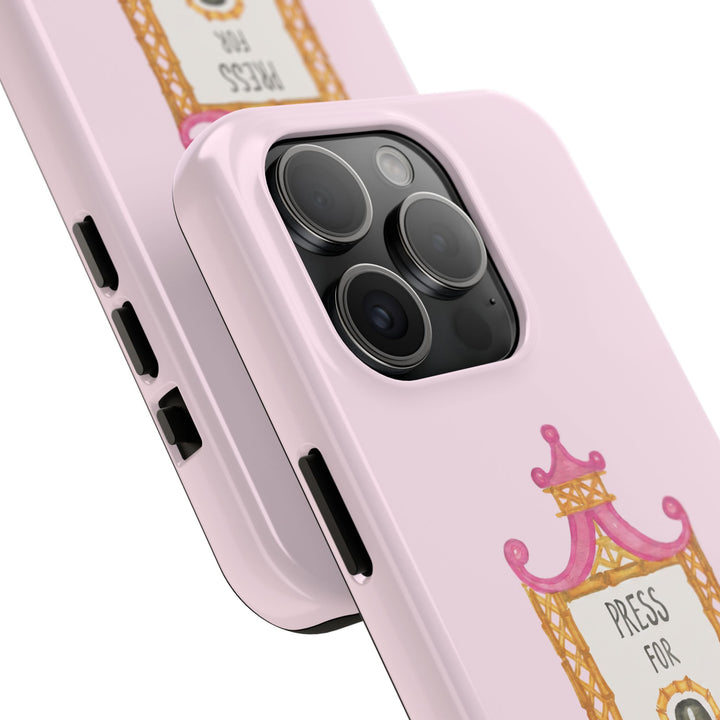 Press for Tennis Pink Tough Phone Case