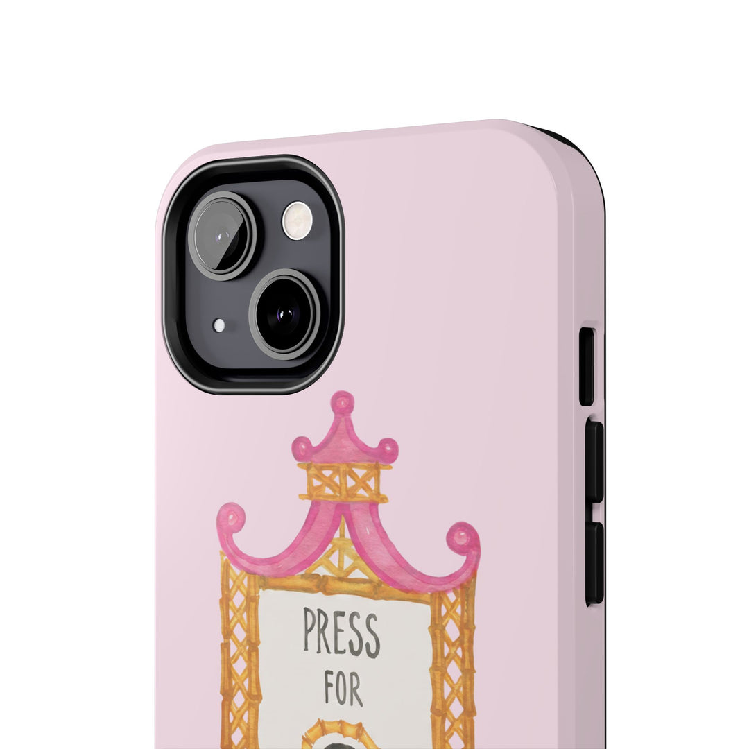 Press for Tennis Pink Tough Phone Case
