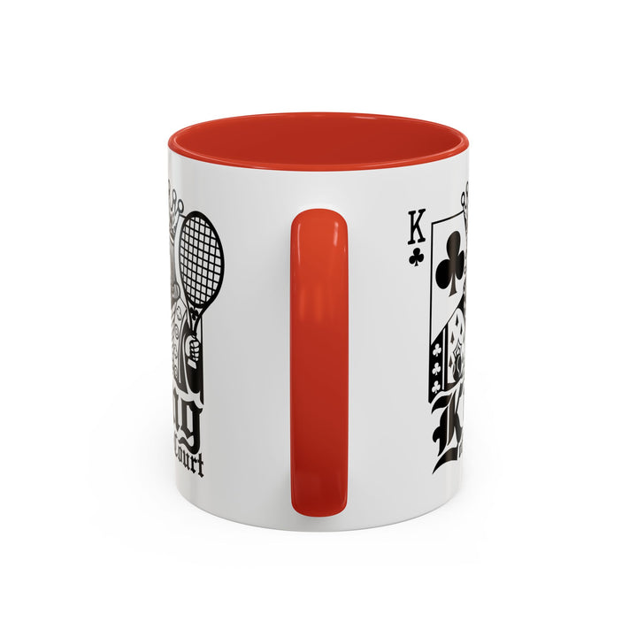 King of the Court Coffee Mug, Tennis Gift, Sports Fan Mug, Men's Holiday Present