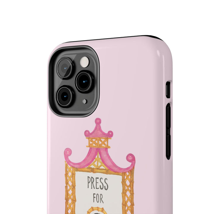 Press for Tennis Pink Tough Phone Case