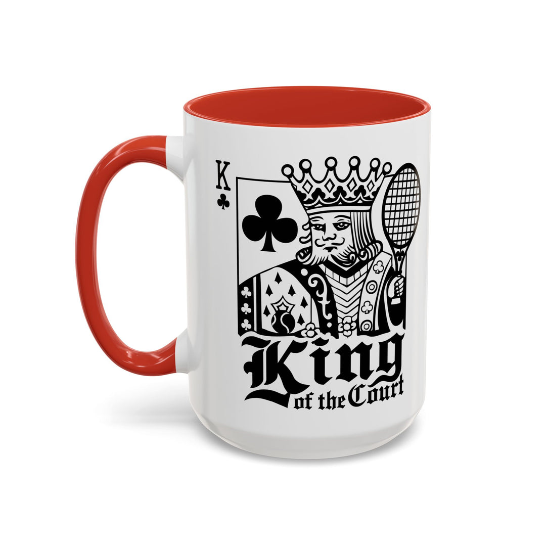 King of the Court Coffee Mug, Tennis Gift, Sports Fan Mug, Men's Holiday Present