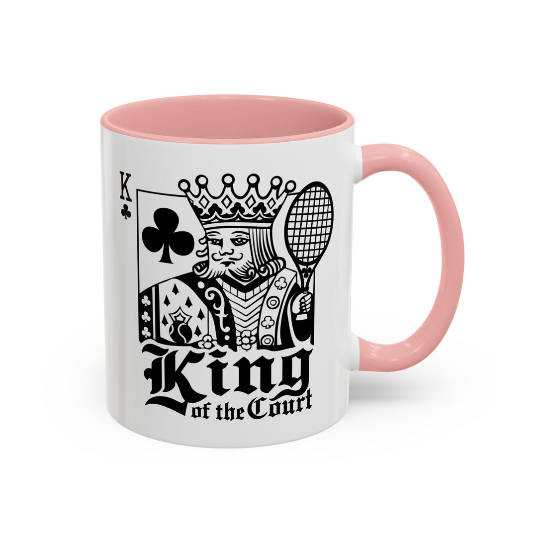 King of the Court Coffee Mug, Tennis Gift, Sports Fan Mug, Men's Holiday Present