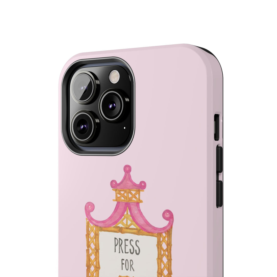 Press for Tennis Pink Tough Phone Case