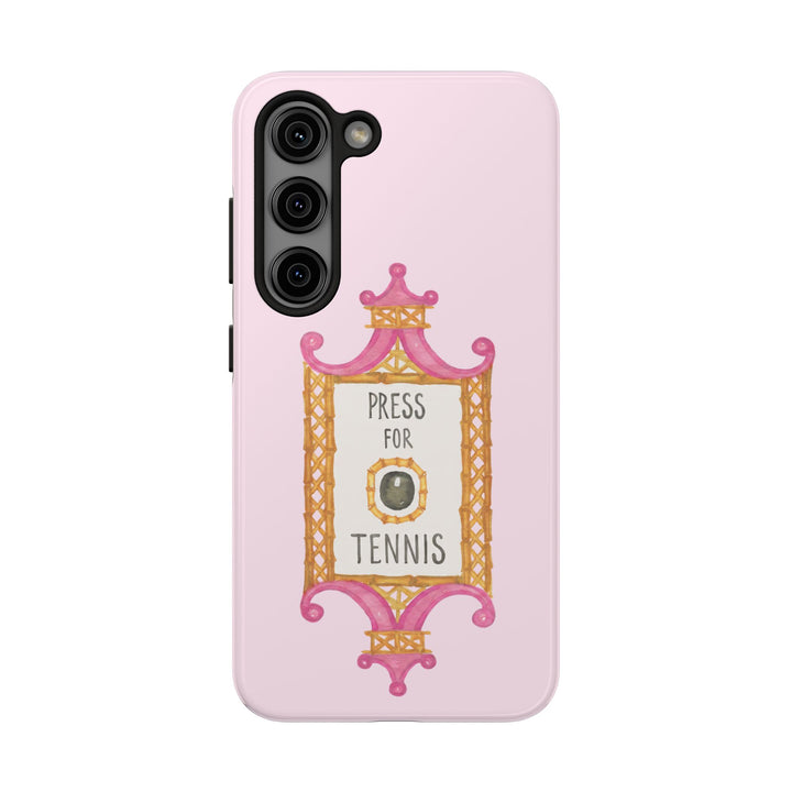 Press for Tennis Pink Tough Phone Case