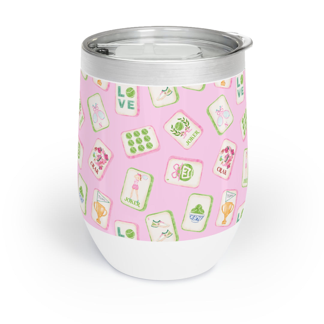 Tennis Mahj Wine Tumbler