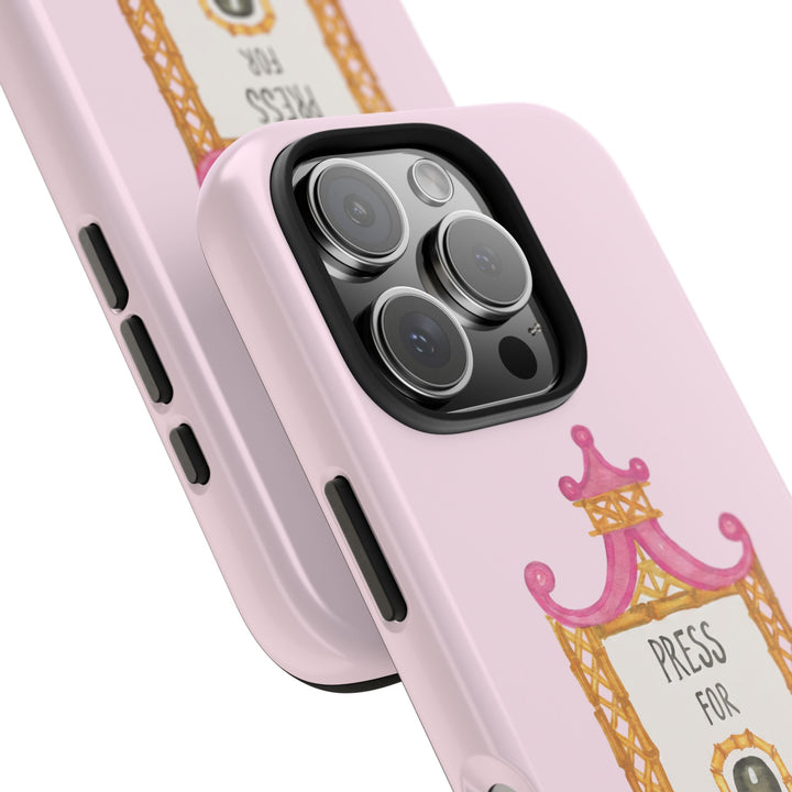 Press for Tennis Pink Tough Phone Case
