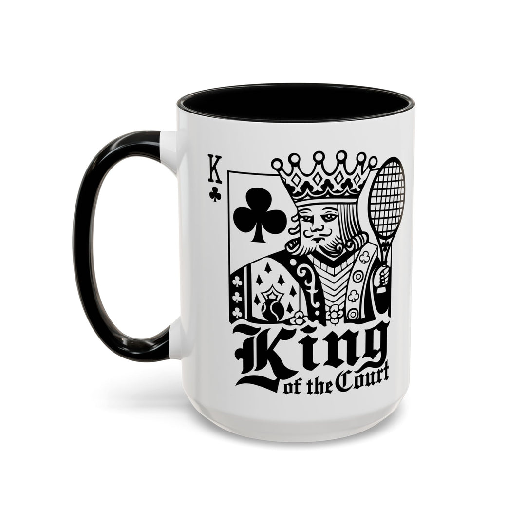 King of the Court Coffee Mug, Tennis Gift, Sports Fan Mug, Men's Holiday Present