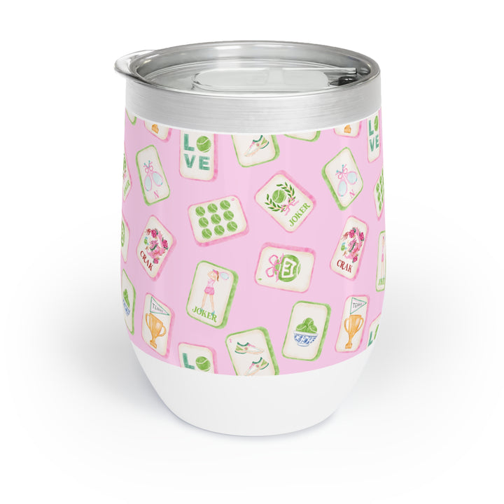 Tennis Mahj Wine Tumbler