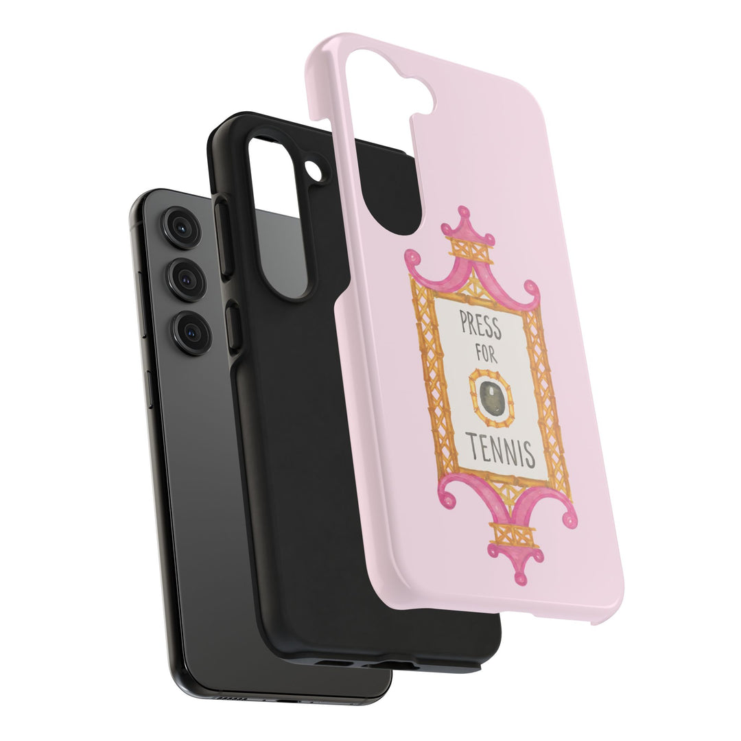 Press for Tennis Pink Tough Phone Case
