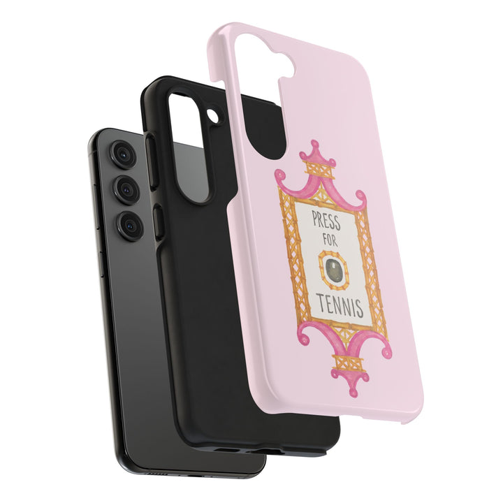 Press for Tennis Pink Tough Phone Case