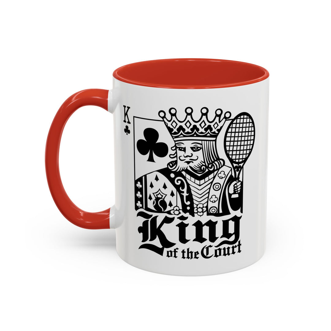 King of the Court Coffee Mug, Tennis Gift, Sports Fan Mug, Men's Holiday Present