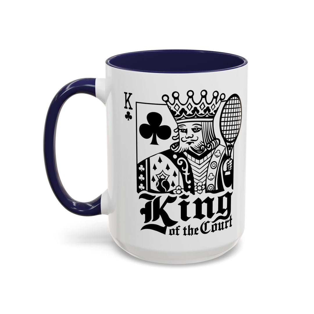 King of the Court Coffee Mug, Tennis Gift, Sports Fan Mug, Men's Holiday Present