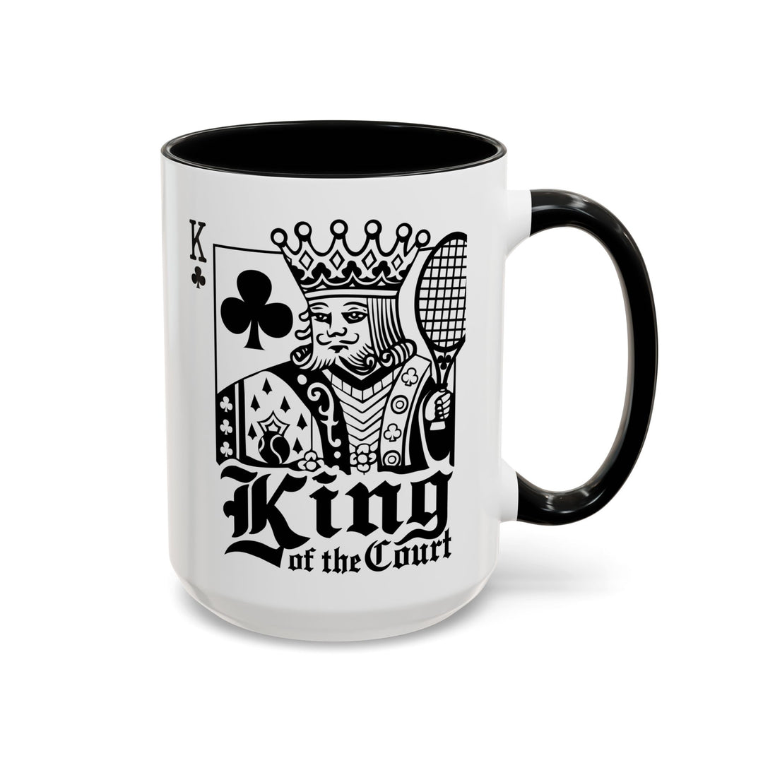King of the Court Coffee Mug, Tennis Gift, Sports Fan Mug, Men's Holiday Present