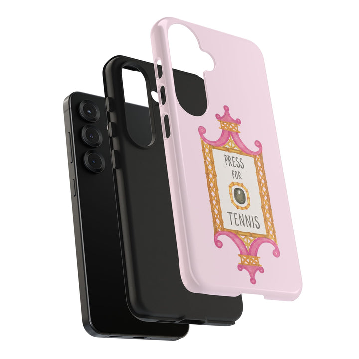 Press for Tennis Pink Tough Phone Case