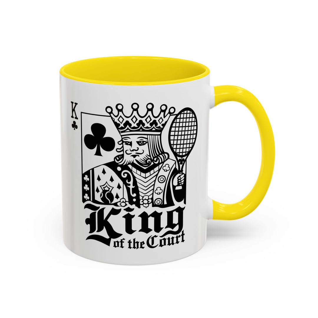 King of the Court Coffee Mug, Tennis Gift, Sports Fan Mug, Men's Holiday Present