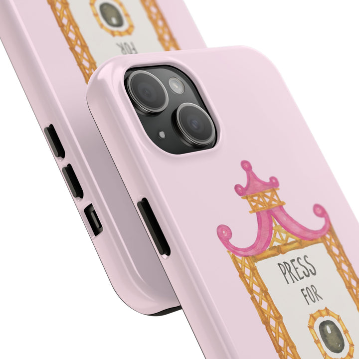 Press for Tennis Pink Tough Phone Case