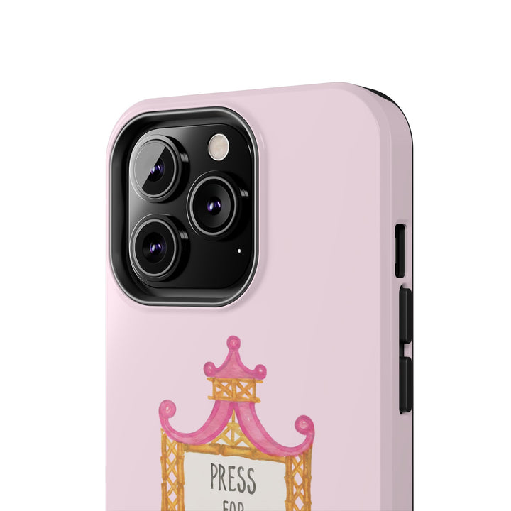 Press for Tennis Pink Tough Phone Case