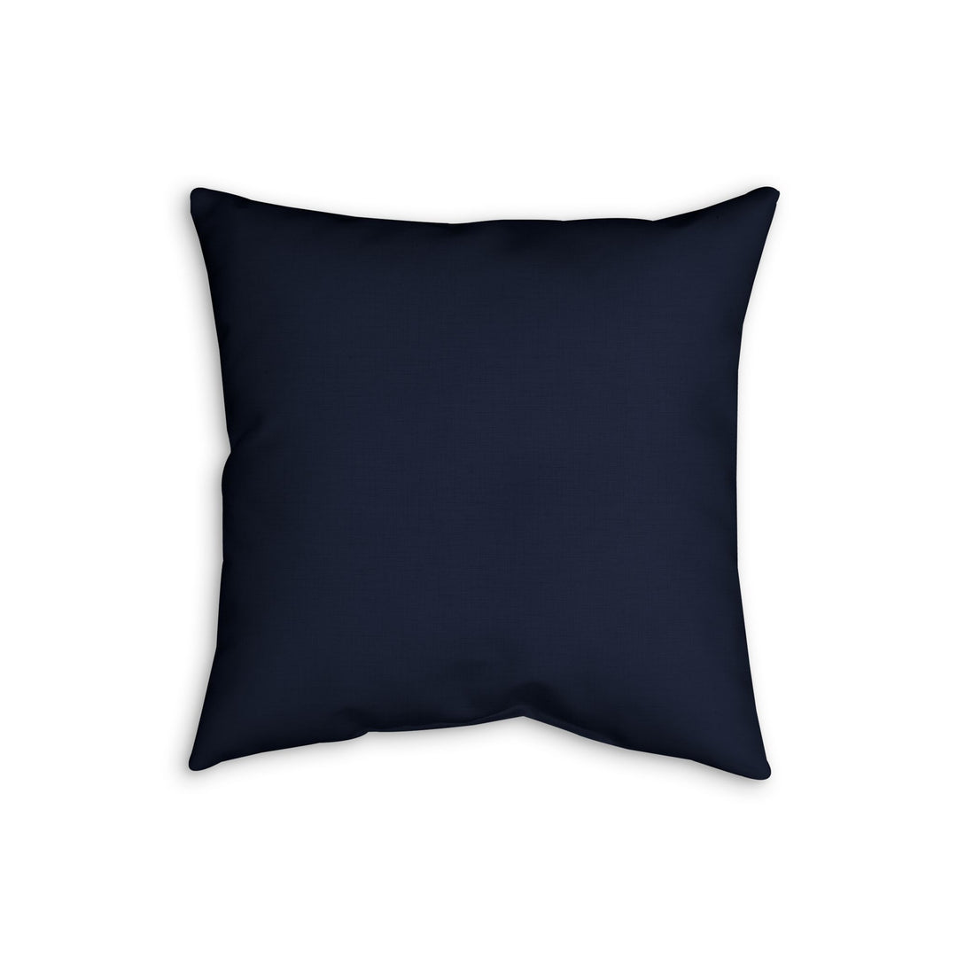 Navy Dog in Tennis Sweater Faux Linen Pillow — Cute Labradoodle Decor