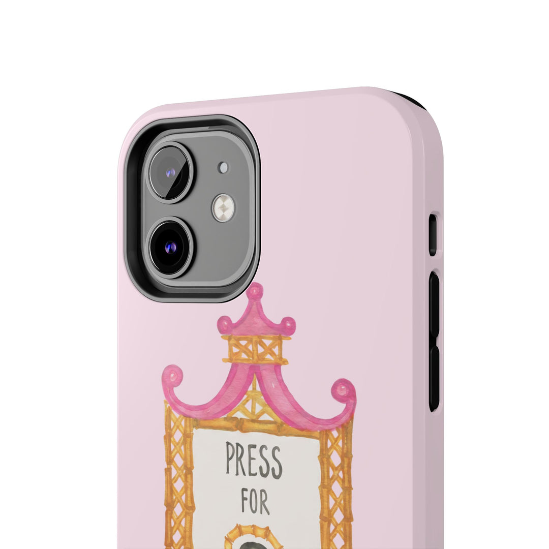 Press for Tennis Pink Tough Phone Case