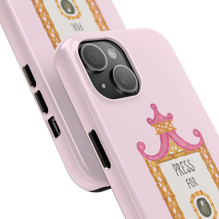 Press for Tennis Pink Tough Phone Case