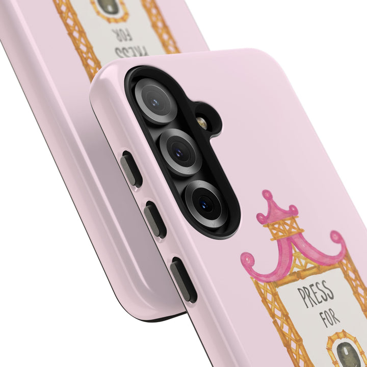 Press for Tennis Pink Tough Phone Case
