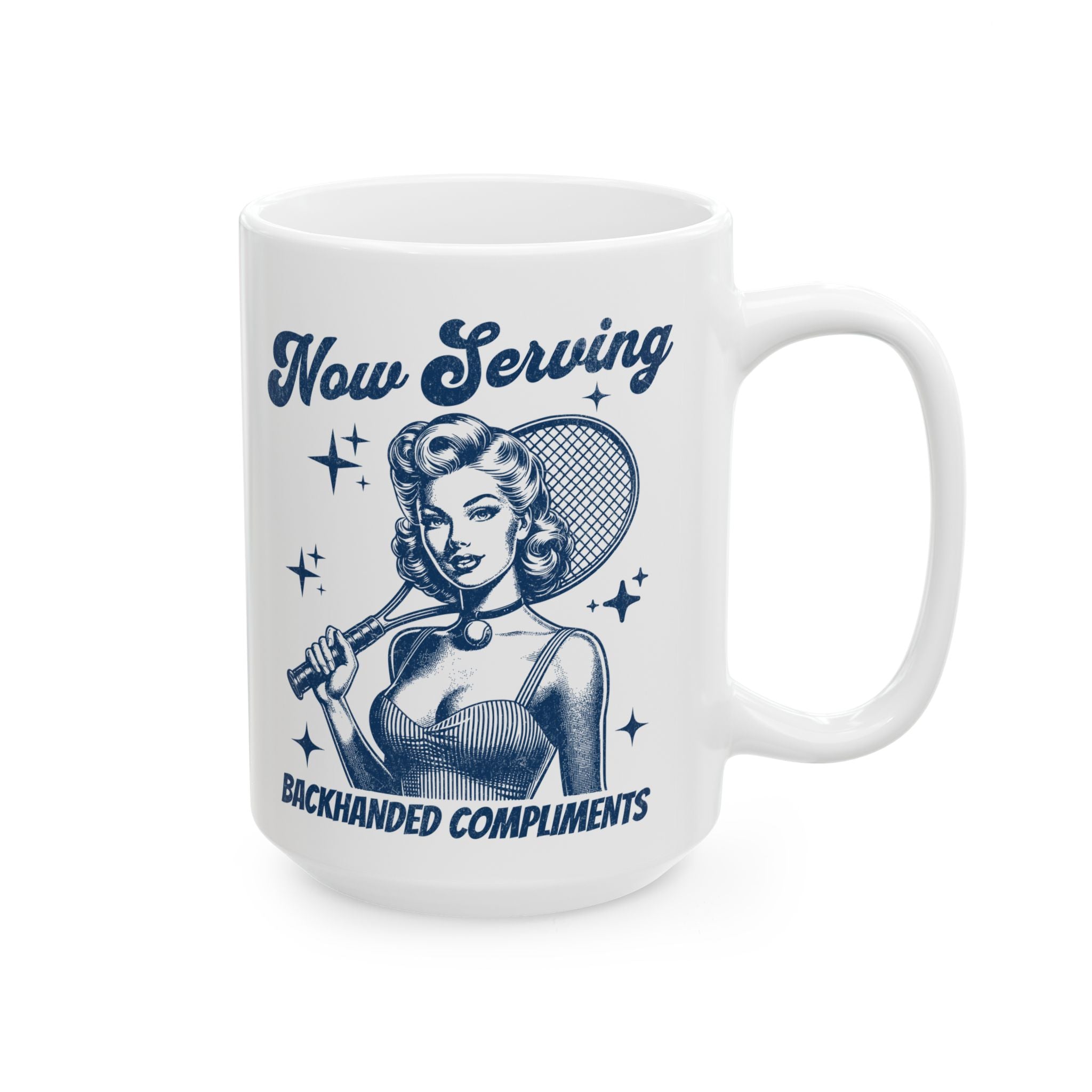 Queen of the Court Tennis Queen Mug - Thumbnail 2
