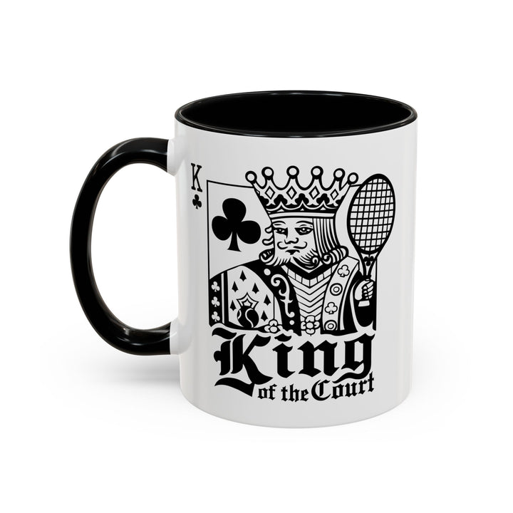 King of the Court Coffee Mug, Tennis Gift, Sports Fan Mug, Men's Holiday Present