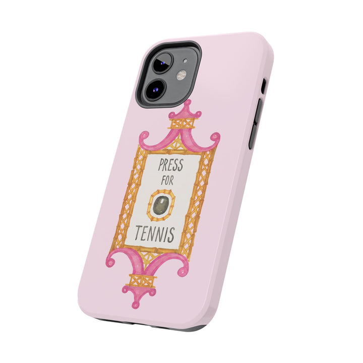 Press for Tennis Pink Tough Phone Case