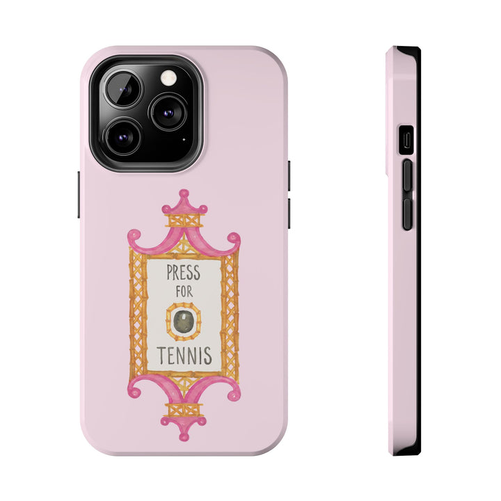 Press for Tennis Pink Tough Phone Case