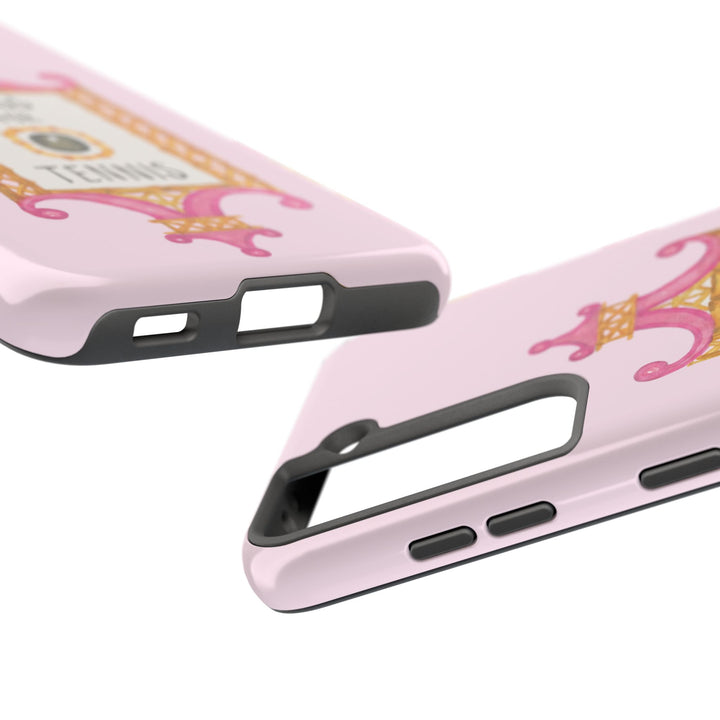 Press for Tennis Pink Tough Phone Case