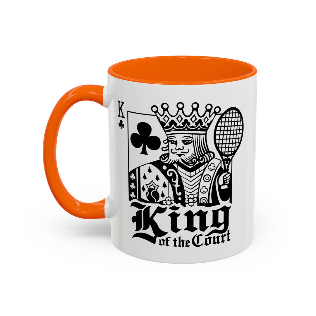 King of the Court Coffee Mug, Tennis Gift, Sports Fan Mug, Men's Holiday Present