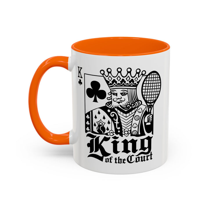 King of the Court Coffee Mug, Tennis Gift, Sports Fan Mug, Men's Holiday Present