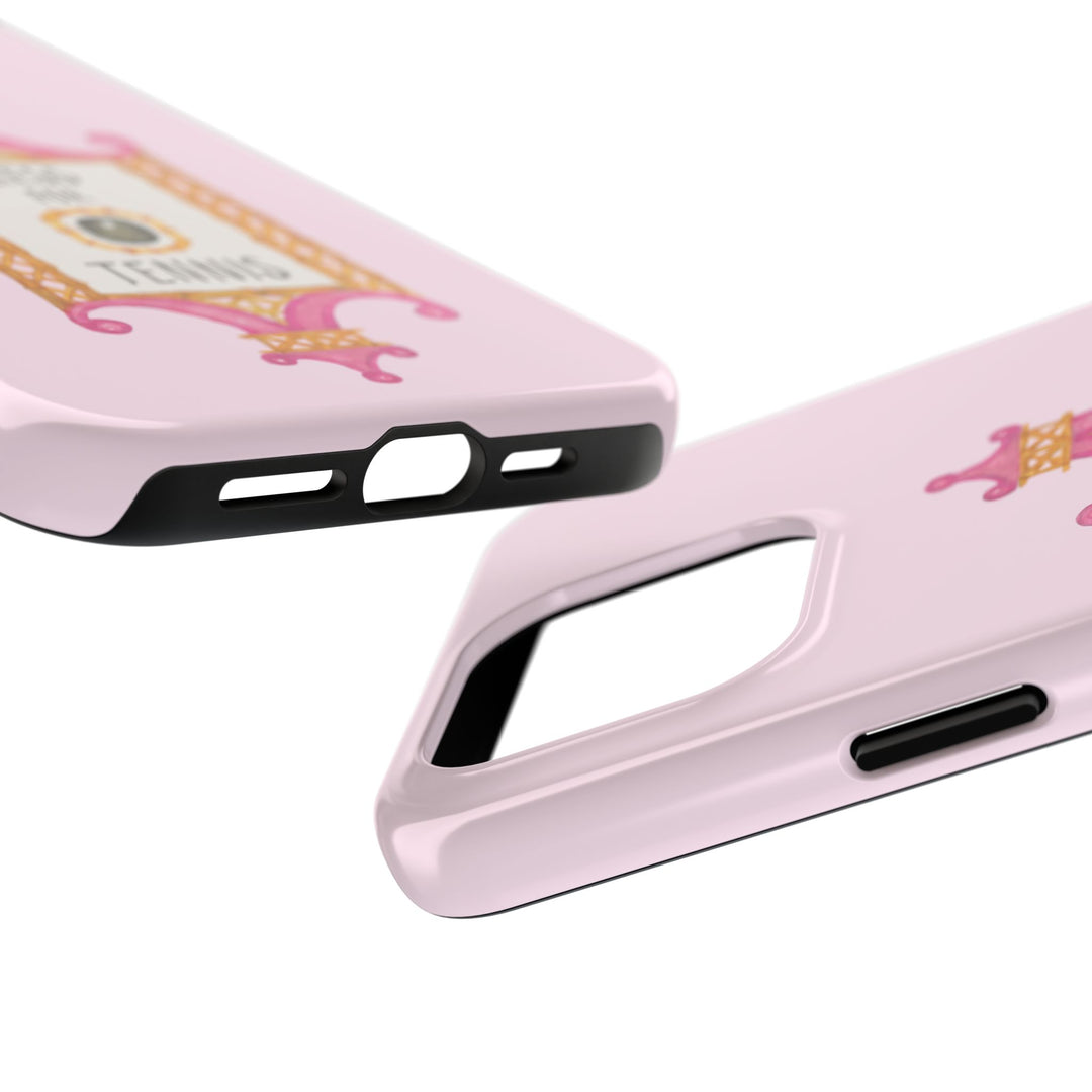 Press for Tennis Pink Tough Phone Case