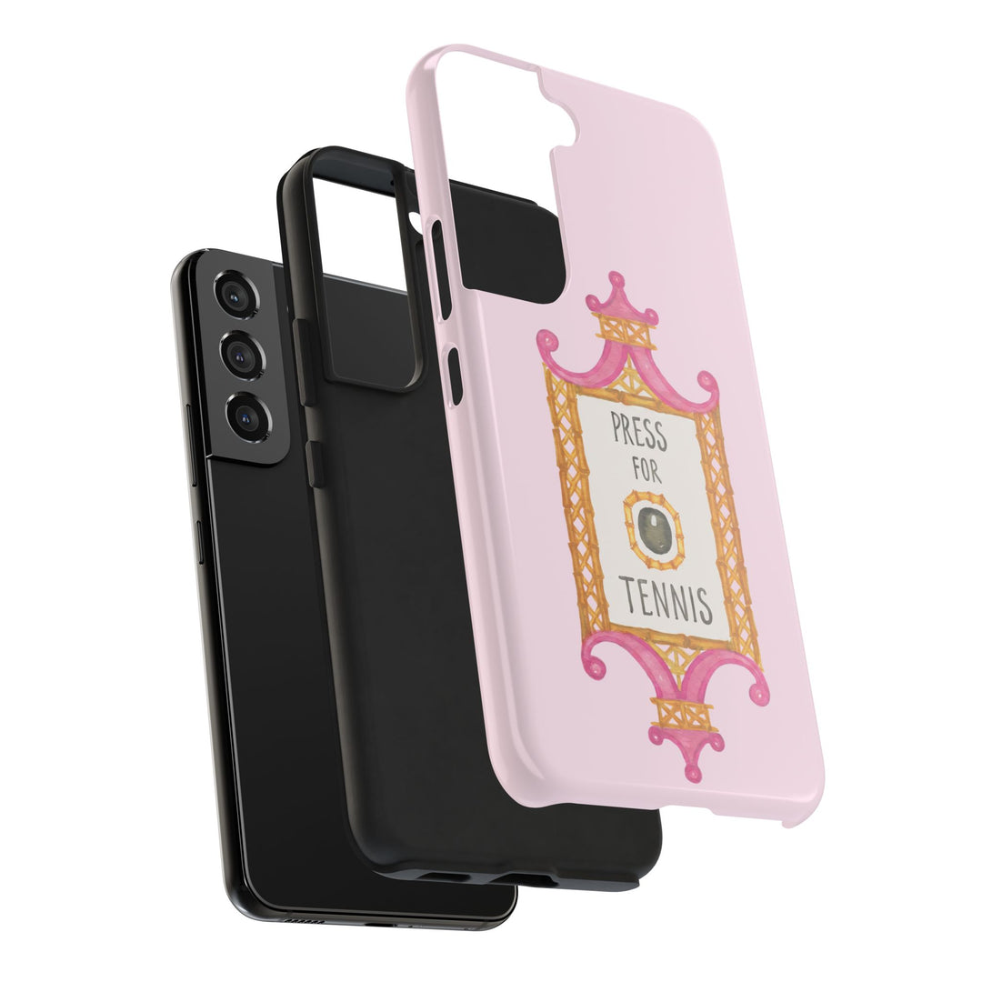 Press for Tennis Pink Tough Phone Case