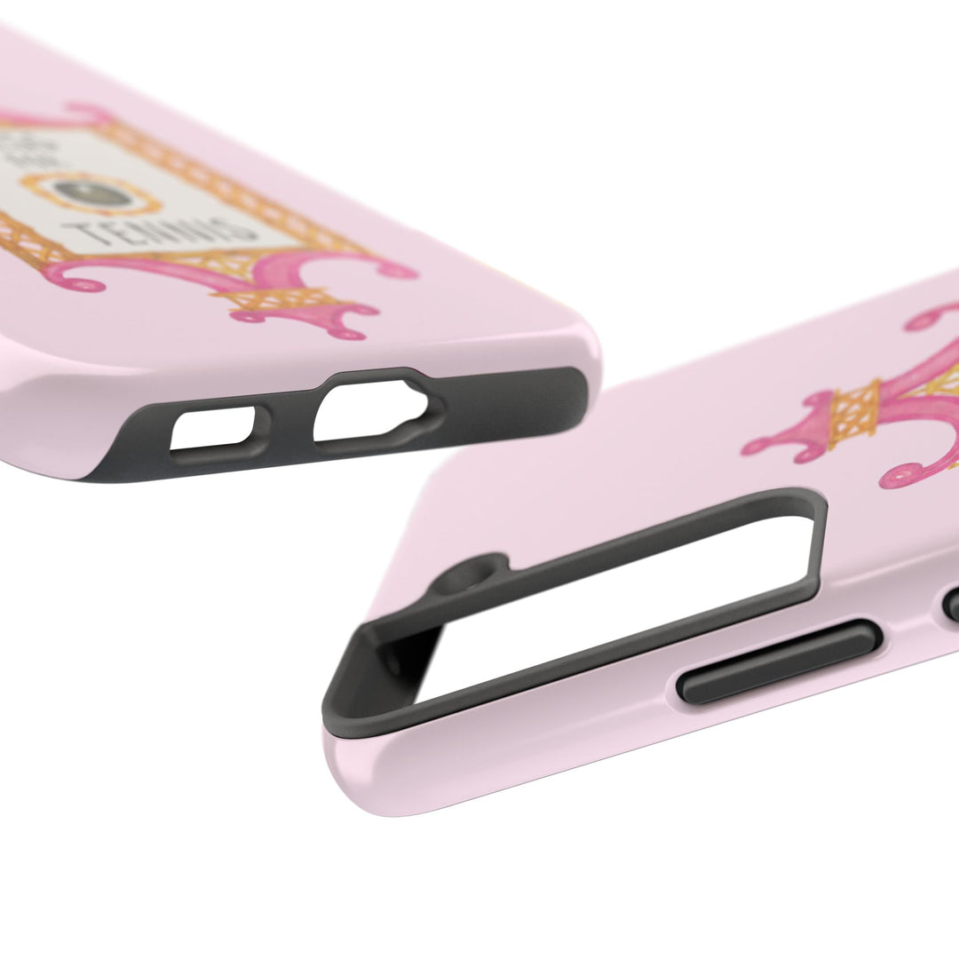 Press for Tennis Pink Tough Phone Case