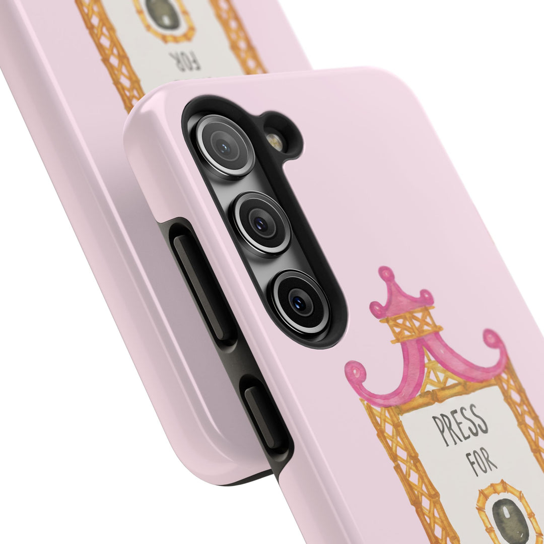 Press for Tennis Pink Tough Phone Case