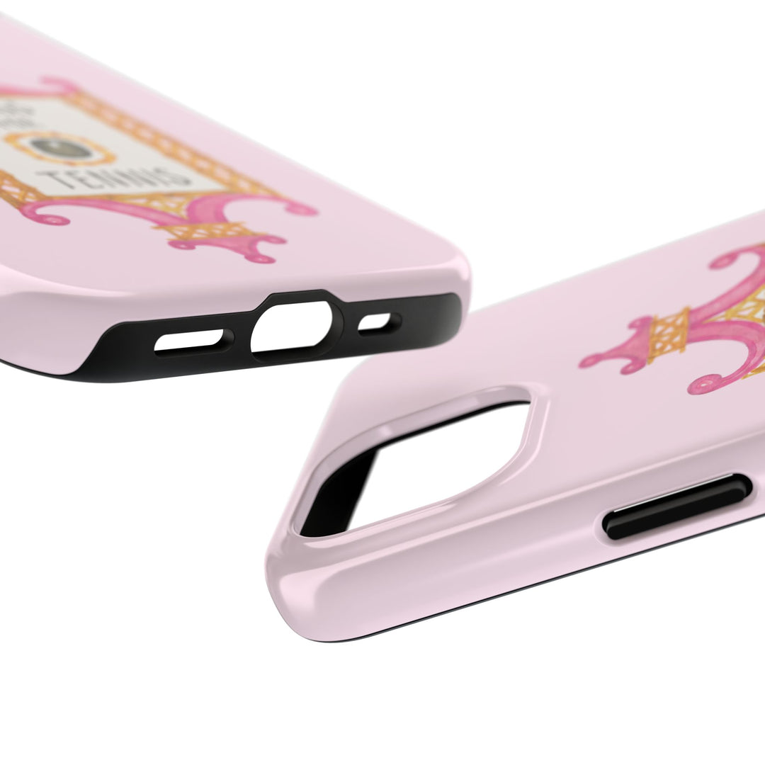 Press for Tennis Pink Tough Phone Case
