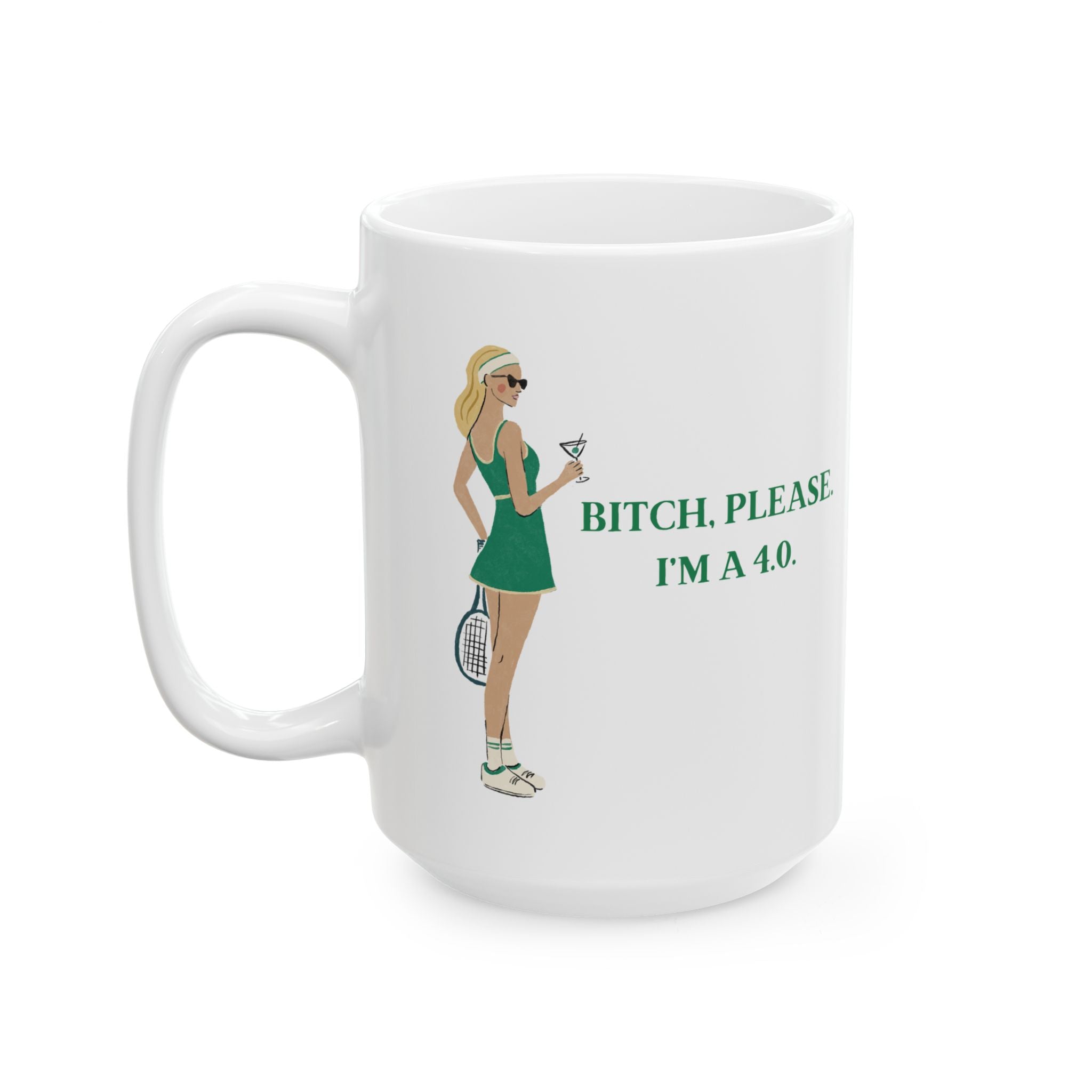 Queen of the Court Tennis Mug 4.0 - Thumbnail 4