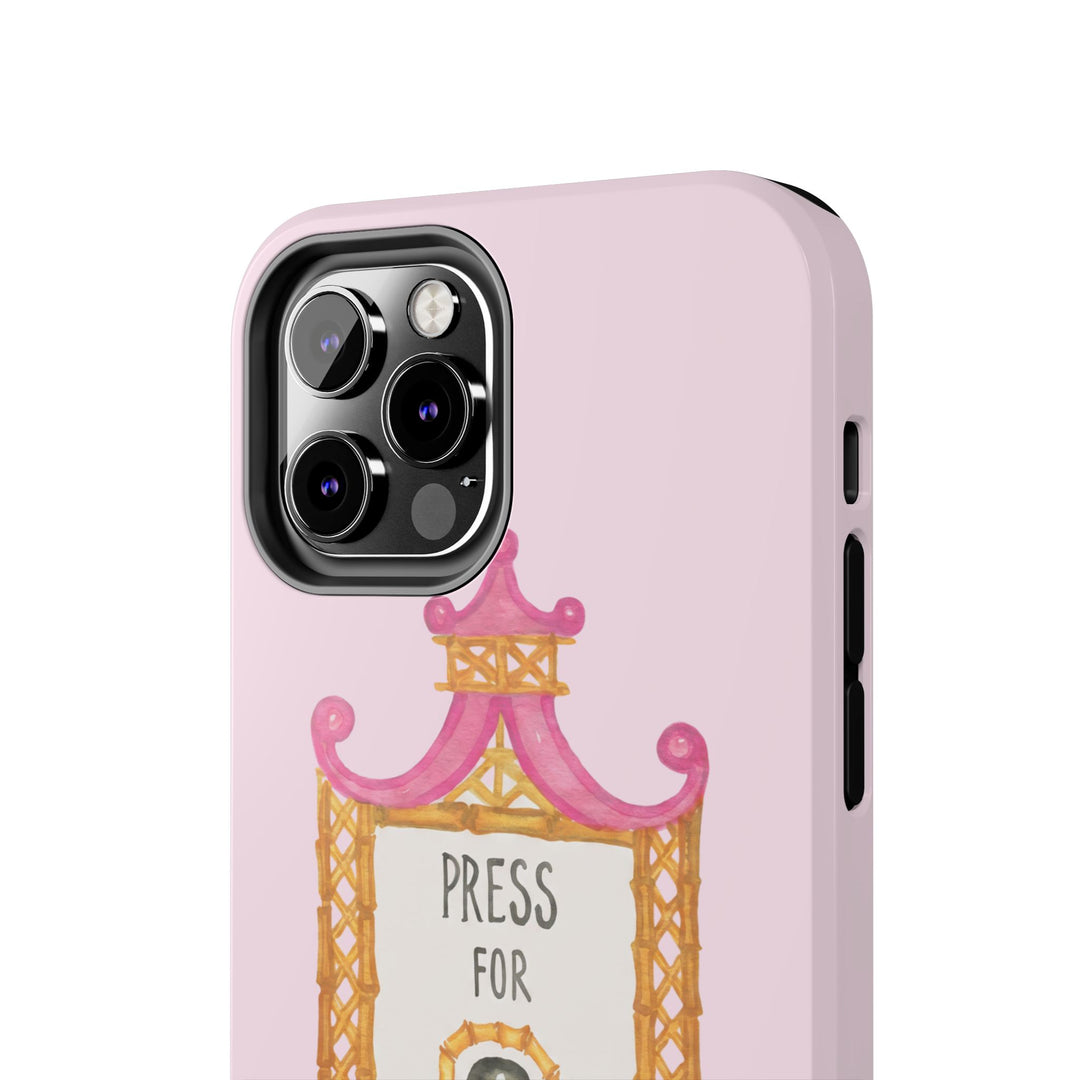 Press for Tennis Pink Tough Phone Case