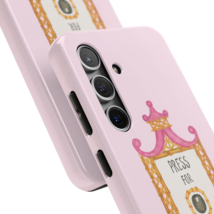 Press for Tennis Pink Tough Phone Case