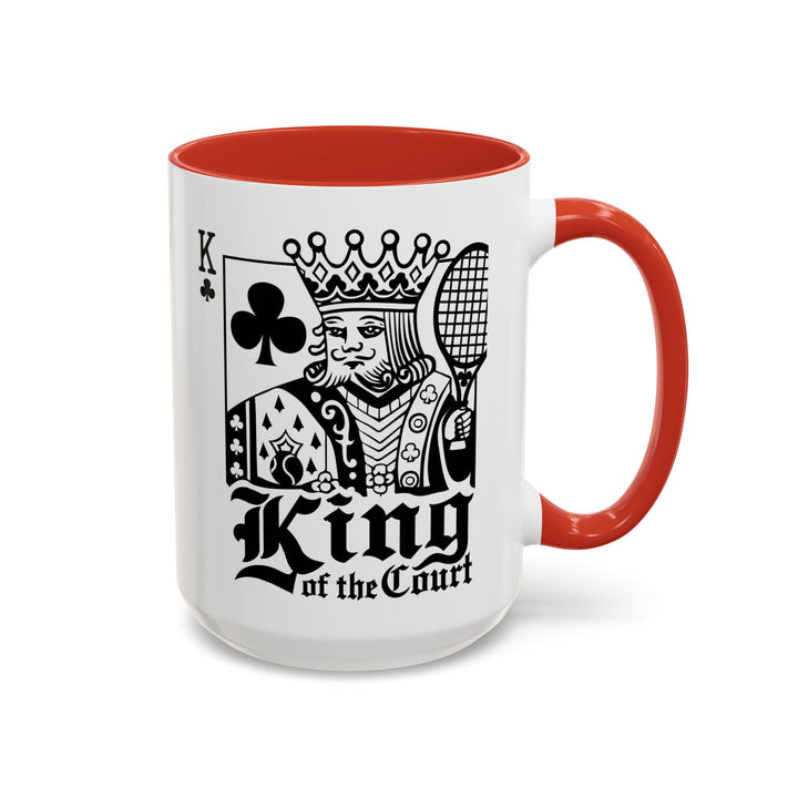 King of the Court Coffee Mug, Tennis Gift, Sports Fan Mug, Men's Holiday Present