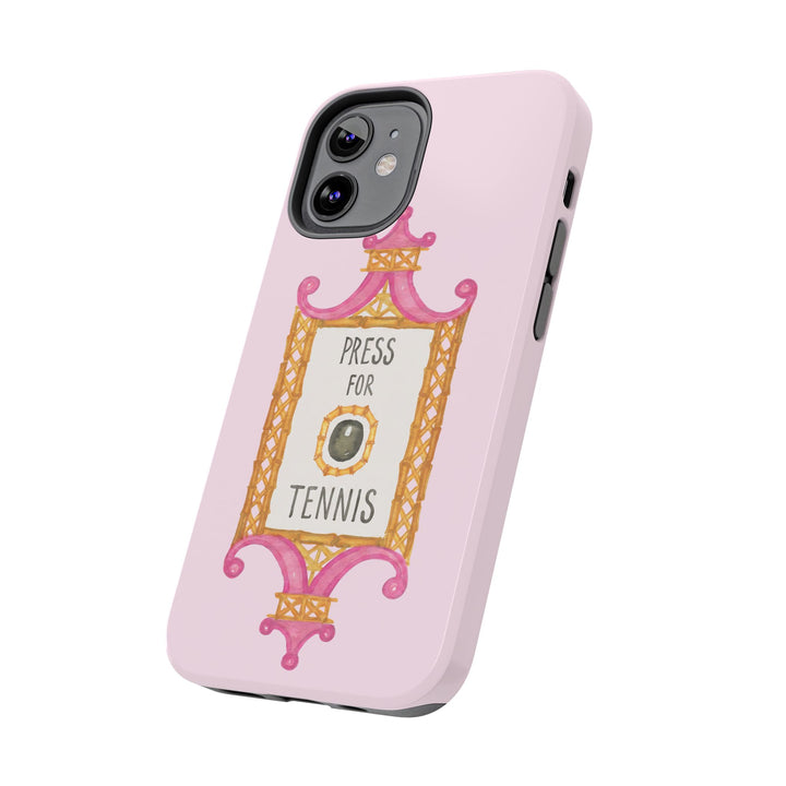 Press for Tennis Pink Tough Phone Case